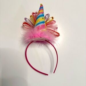 **SOLD** Colorful Party Headband with Feathers, Birthday Girl Headband